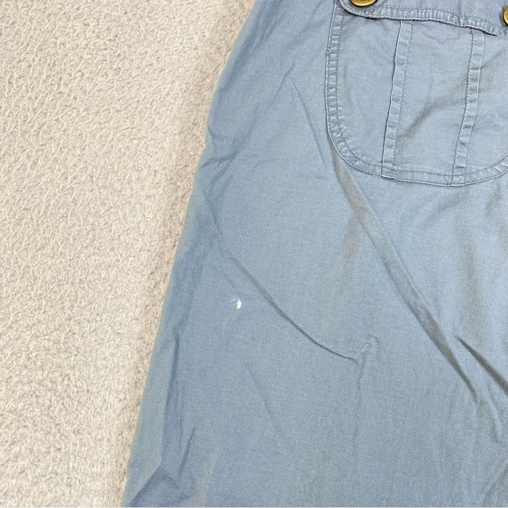 XCVI Wearables Women's Size XL Blue Cinch Hem Stretch Cotton Capri Pants * - Picture 7 of 9